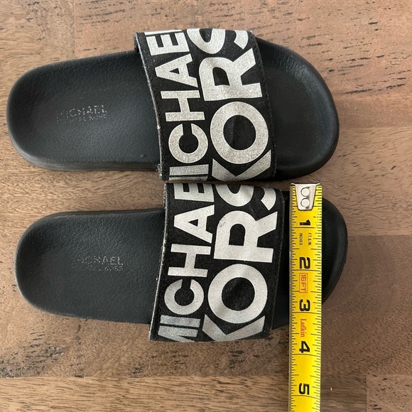 Michael Kors Kids Black Slides size 13C - Picture 7 of 7